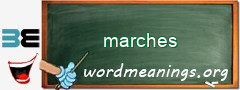 WordMeaning blackboard for marches